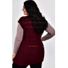 Женская вязанная жилетка большого размера